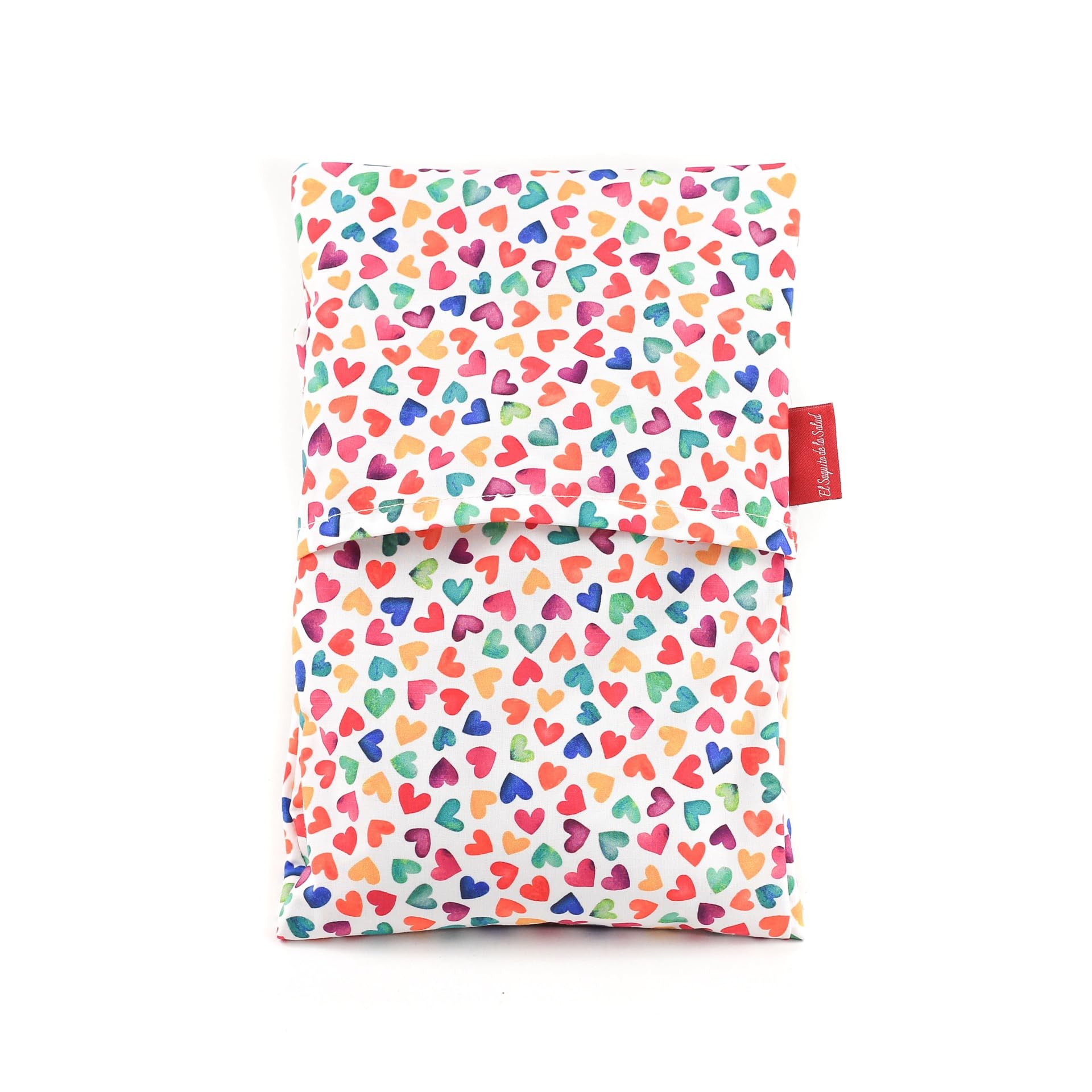Sacco termico di semi per microonde Aroma Lavanda, Fiori d'arancio o rosmarino per applicare calore secco naturale 100% cotone Agatha (Lavanda, M (50 x 15 x 2 cm) con custodia))