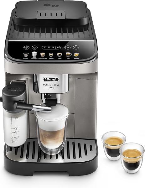 De'Longhi Magnifica Evo Fully Automatic Coffee Machine in Titanium Black