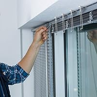 Vista 5 de 8 clips de cenefa vertical transparente soporte de clip de cenefa vertical ciega oculta, pieza de repuesto, montaje exterior