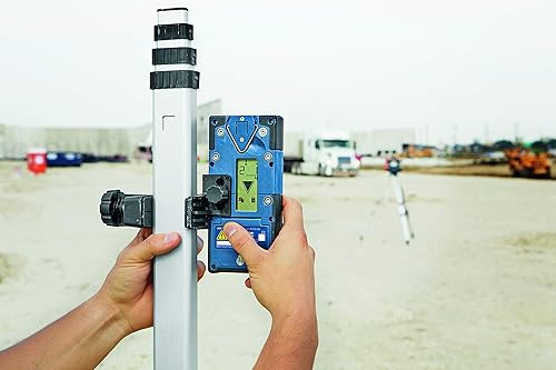 Miniatura 10 de BOSCH LR40 - Receptor láser giratorio de haz rojo de 2000 pies, incluye soporte de montaje y 2 pilas AA