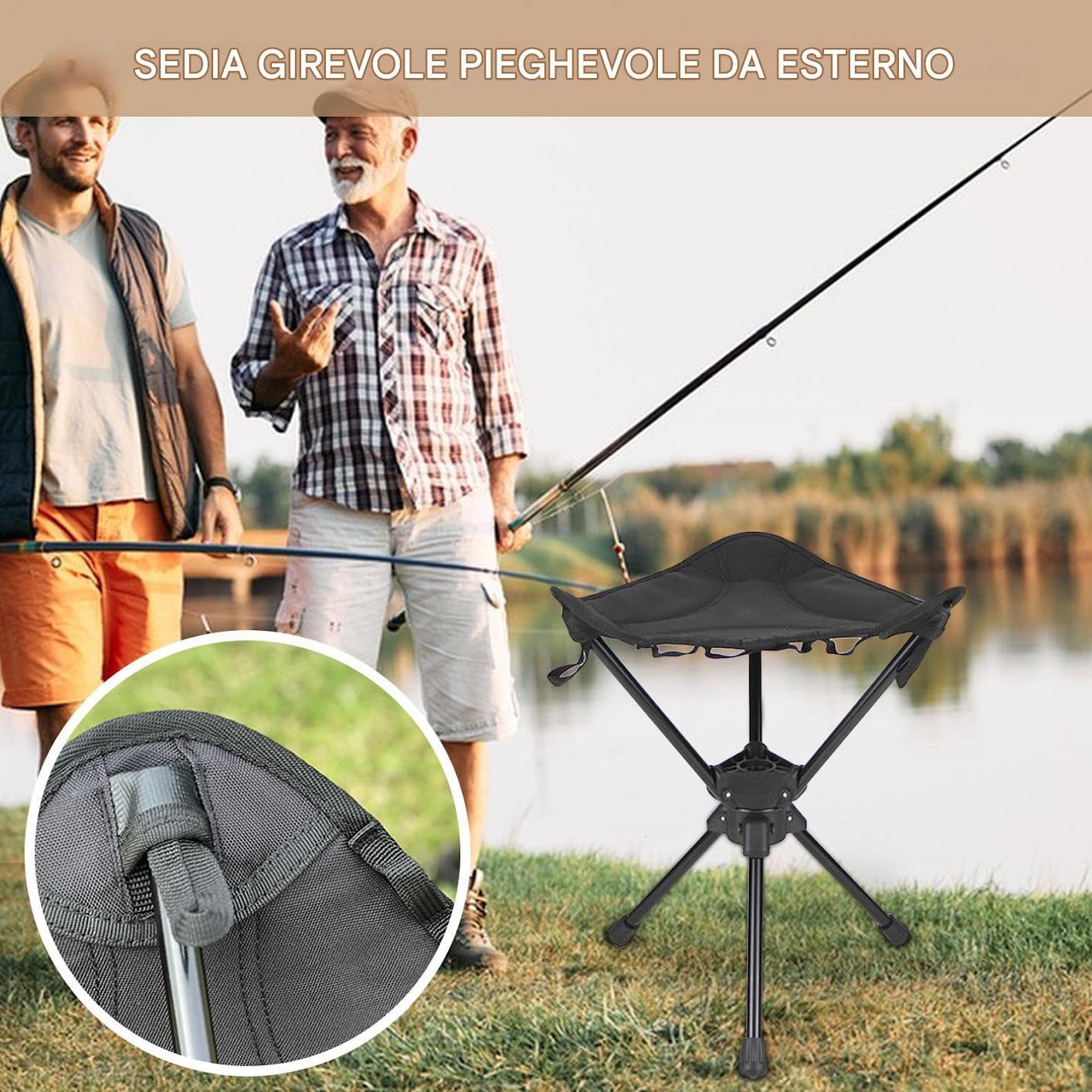 Sedia da campeggio Sgabello