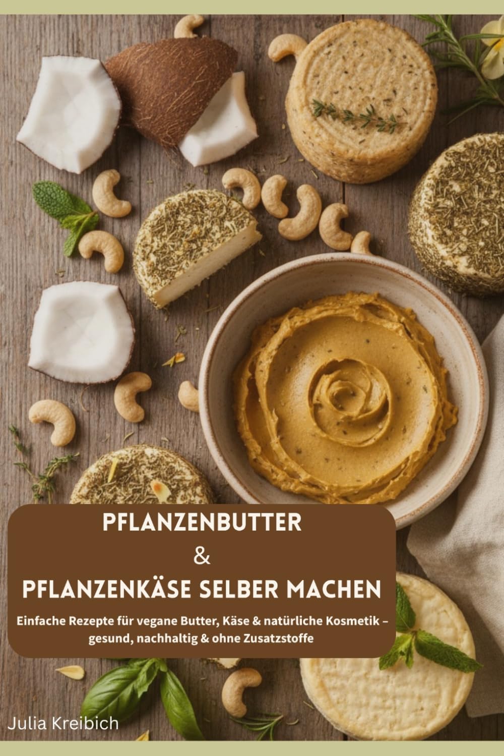 Pflanzenbutter & Pflanzenkäse selber machen: Einfache Rezepte für vegane Butter, Käse & natürliche Kosmetik – gesund, nachhaltig & ohne Zusatzstoffe (Hausgemacht und Nachhaltig)