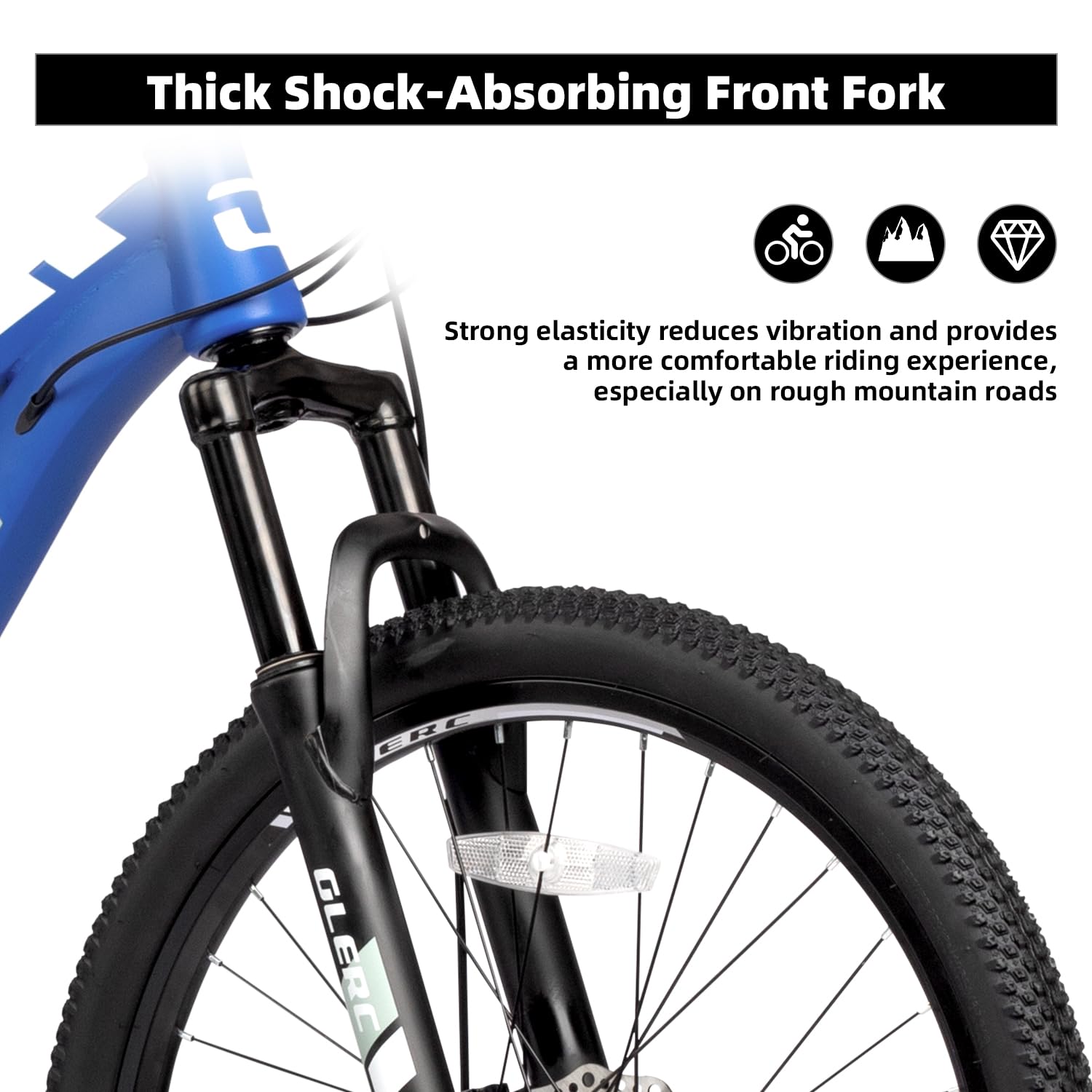 Glerc Skyline Bici Da 20 E 24 Pollici Per Bambini Mountain Bike Per Ragazzi E Ragazze Di 6-18 Anni, Bici A 21 Marce Con Sospensione Anteriore E Freni A Disco, Colori Multipli