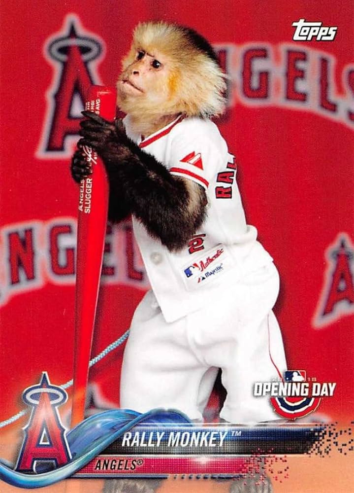 ラリーモンキー ロサンゼルス エンゼルス オブ アナハイム 大谷翔平 ホワイト