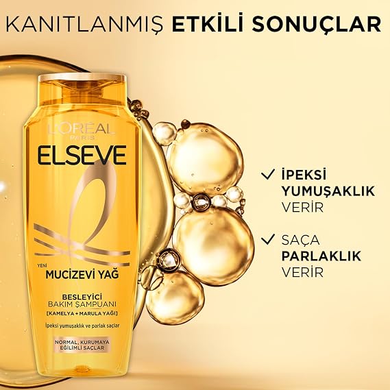 L'Oreal Paris Elseve Mucizevi Yağ Besleyici Bakım Şampuanı 400 ml