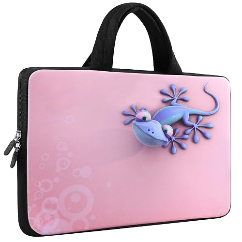 icolor Laptop Carrying Bag with Handle Cute Gecko