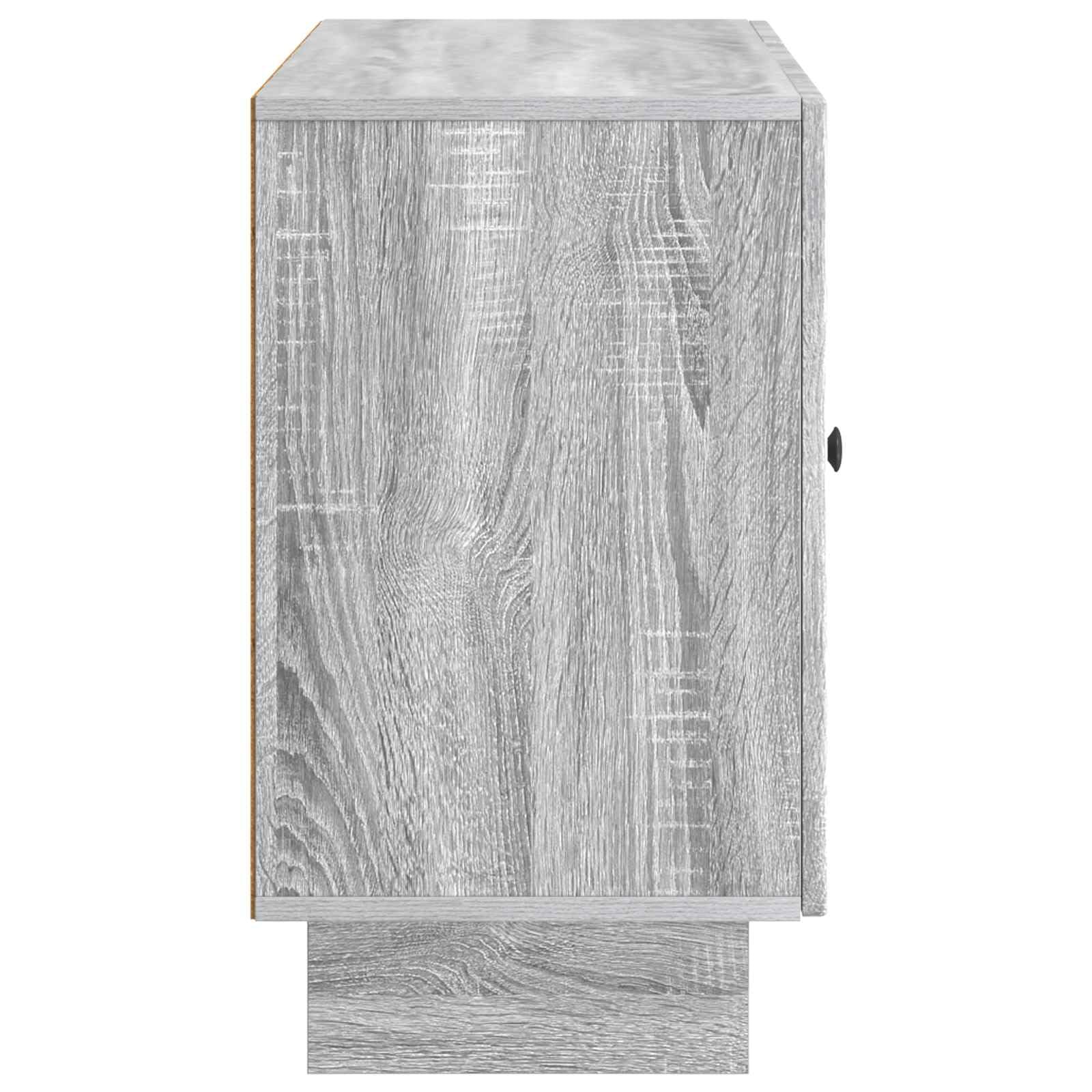 Credenza in Sonoma grigio, 89 x 34,5 x 60 cm, in legno