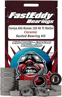 FastEddy Bearings Compatible with Tamiya Alfa Romeo 155 V6 TI Martini (TT-02) Ceramic Sealed Bearing Kit