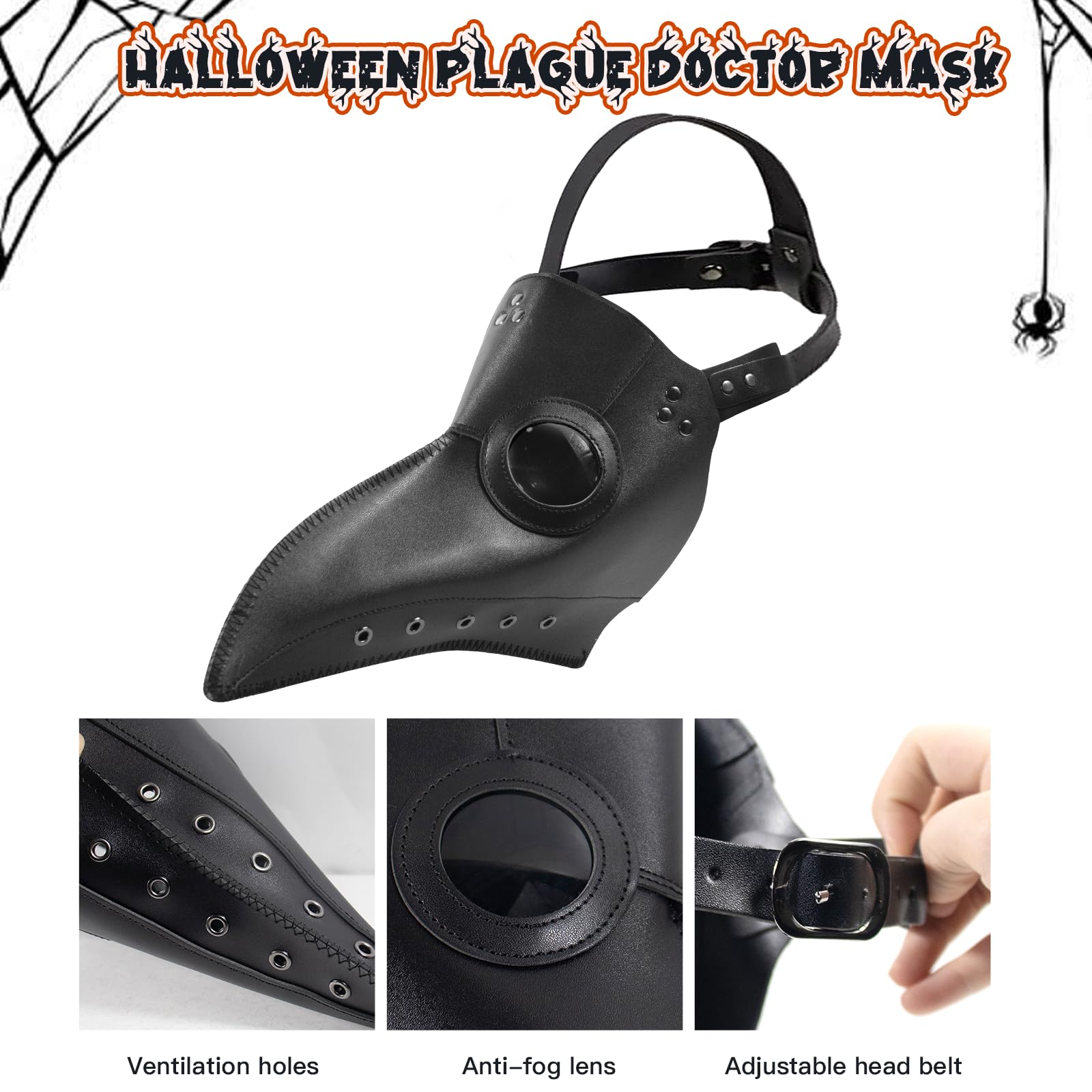 Dhnvcud 6PCS Plague Doctor Costume Set - Image 3