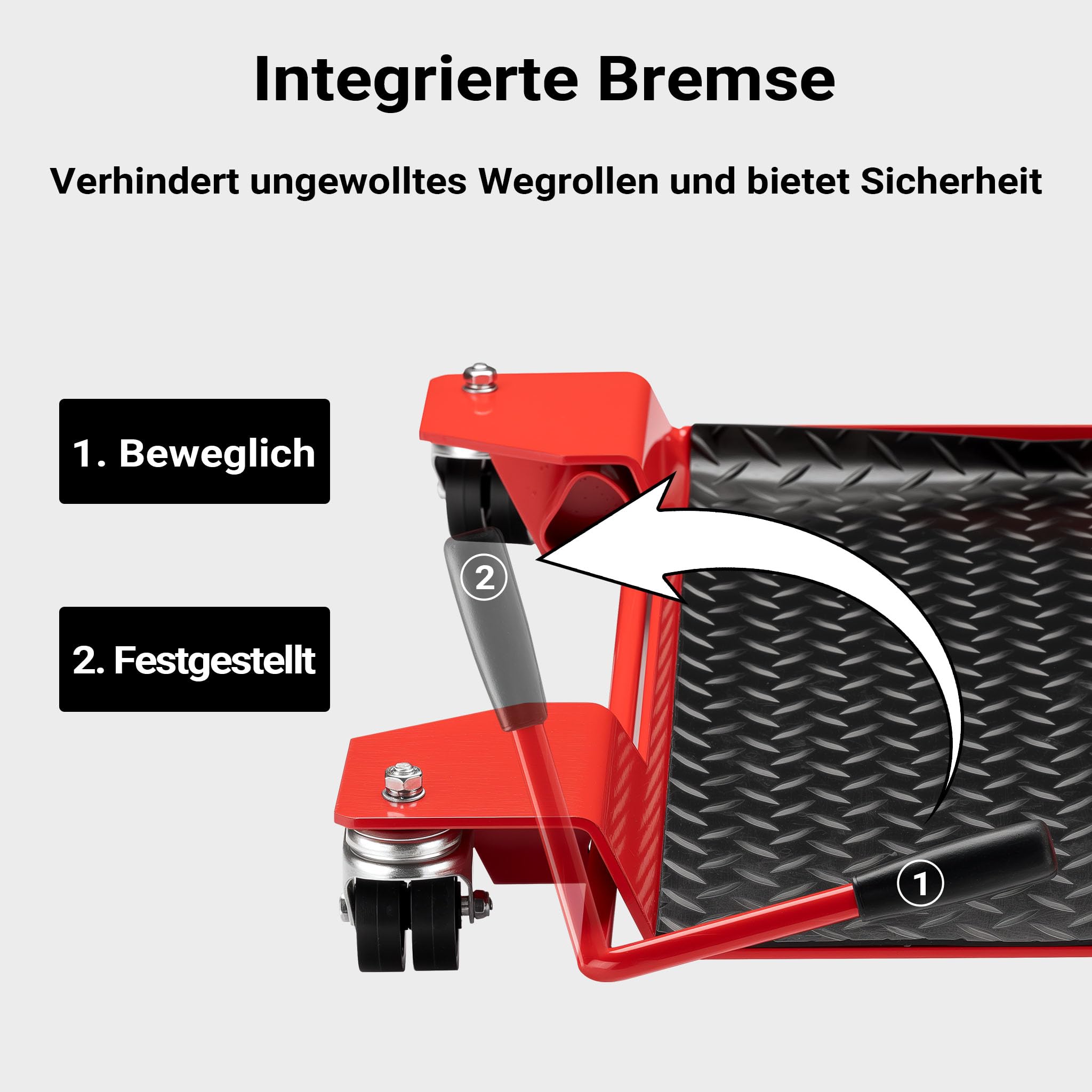 Motorrad Rangierhilfe Rangierschiene Rangierplatte Parkhilfe Motorradständer 60x42x7,5cm bis 250kg