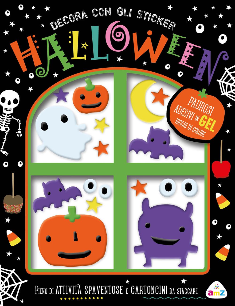Decora Con Gli Sticker. Halloween. Ediz. A Colori. Con Adesivi In Gell - 4
