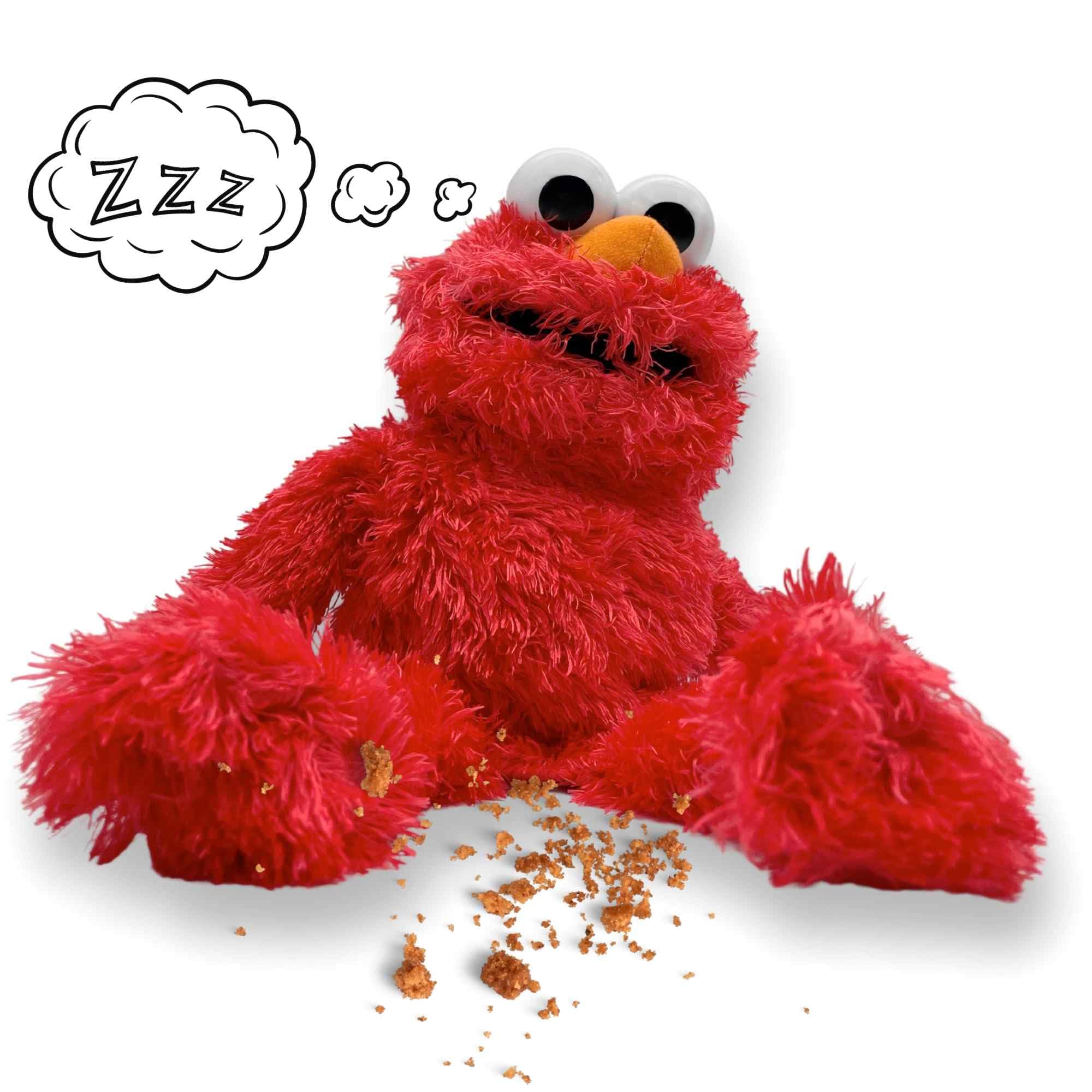 Marioneta Mano Peluche de Elmo, Títere de Mano, Finger Puppet, Marioneta Barrio Sésamo, Juguete Educativo, Material Algodón de Felpa y PP, Tamaño 30 cm, Diseño Elmo