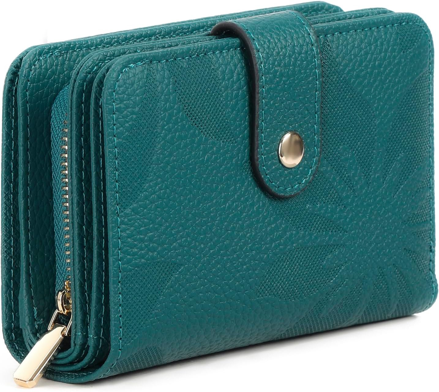 GAEKEAO Small Wallets Woman RFID Blocking Leather Wristlet Purse Bifold Ladies Wallet Credit Card Holder with ID Window - Image 7