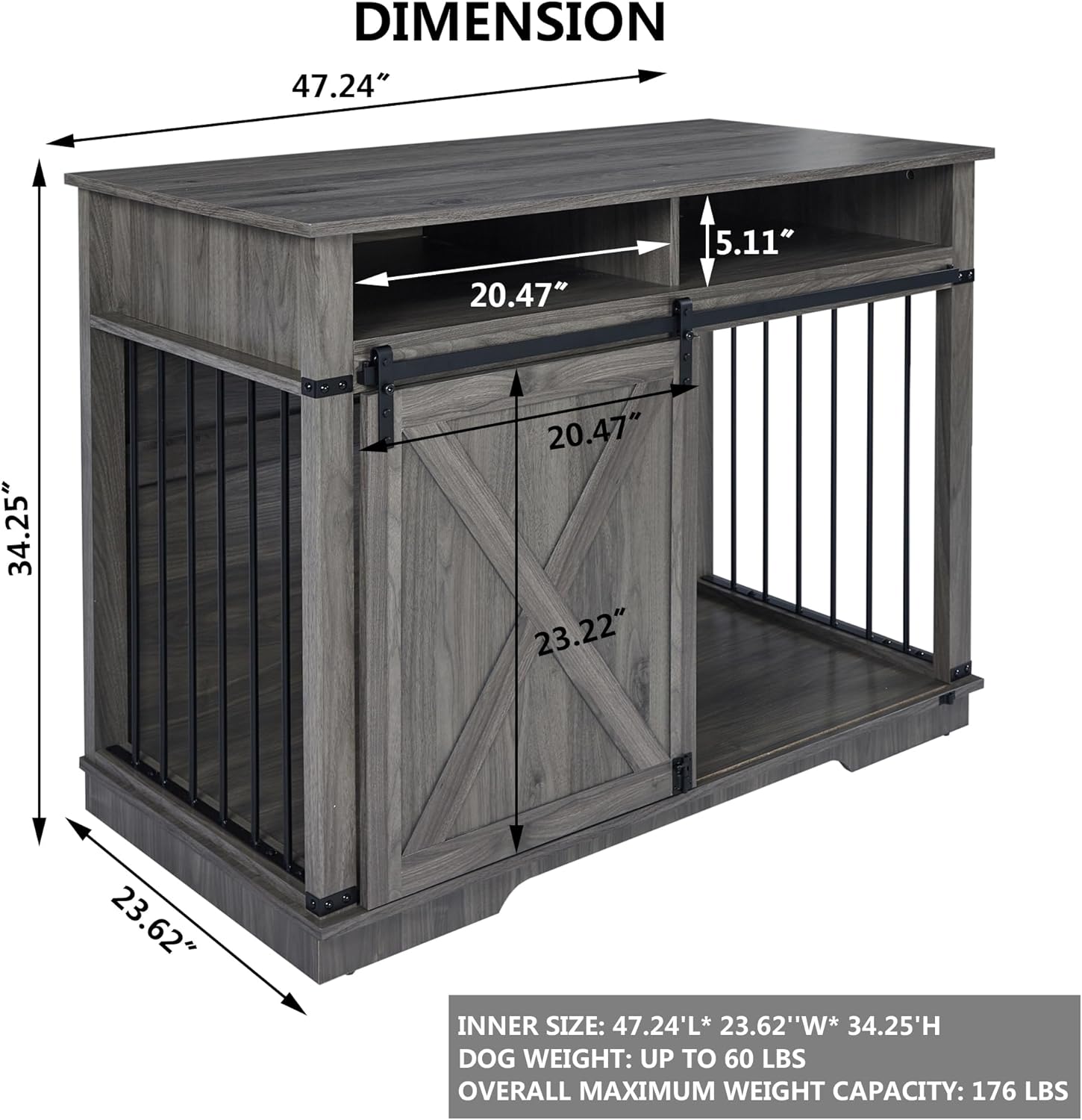 Stylish Comfort: Aoowow Wooden Dog Crate Review for Your Furry Friend!