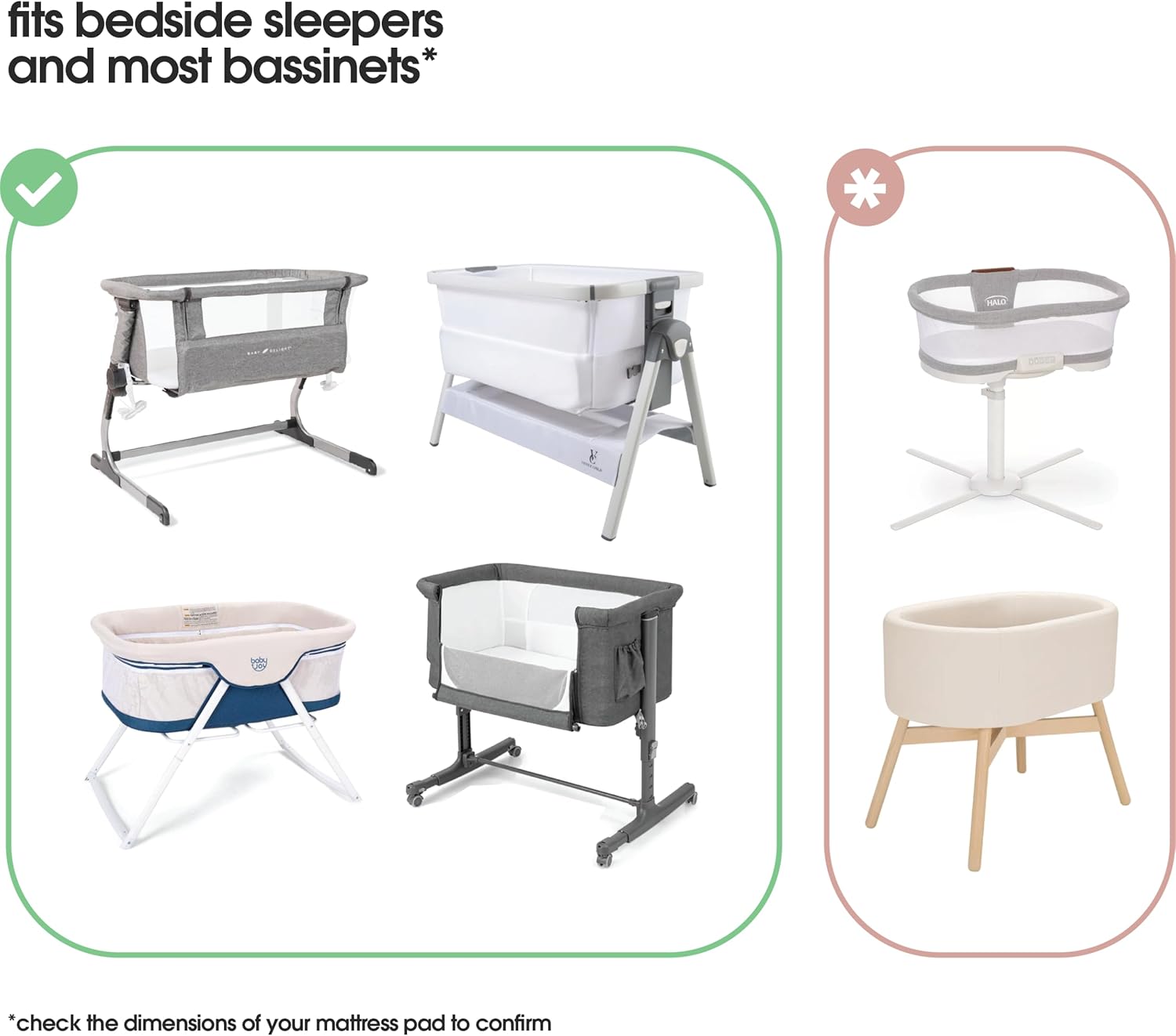 Wrap Sheet – Anti-Rollover Safe Sleep Blanket for Newborns – Fits Bedside Sleepers, Pack & Plays, Mini Cribs – Newborn Sleep Essential (Grey, Bedside Sleeper or Bassinet)