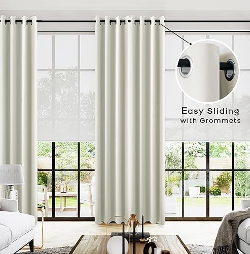 Miniatura 2 de KOUFALL Cortinas opacas con ojales