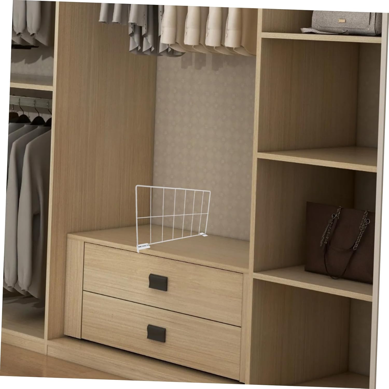 Djustable Grid Metal Shelf Dividers Efficient Storage for Kitchen Garage Organizati