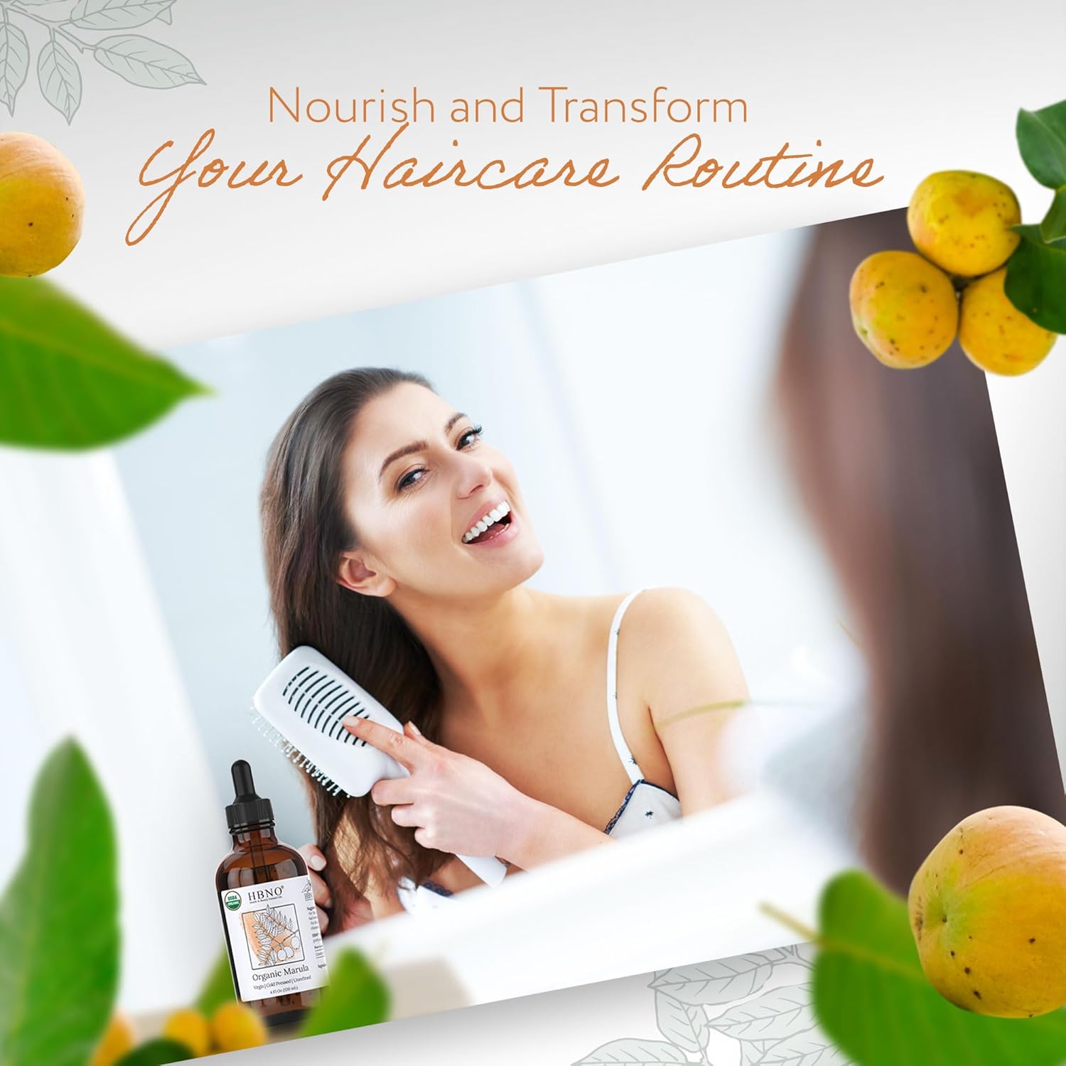 HBNO Organic Marula Oil - Huge 4 oz (120ml) Value Size - USDA Certified Organic Marula Seed Oil, Cold Pressed for Face, Body, Lips, Shampoo & Conditioner - Image 6