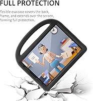 Vista 5 de Funda para niños para iPad Pro 11 2022/2021/2020 (4ª/3ª/2ª generación), funda protectora EVA a prueba de golpes [compatible con carga de lápiz] Negro