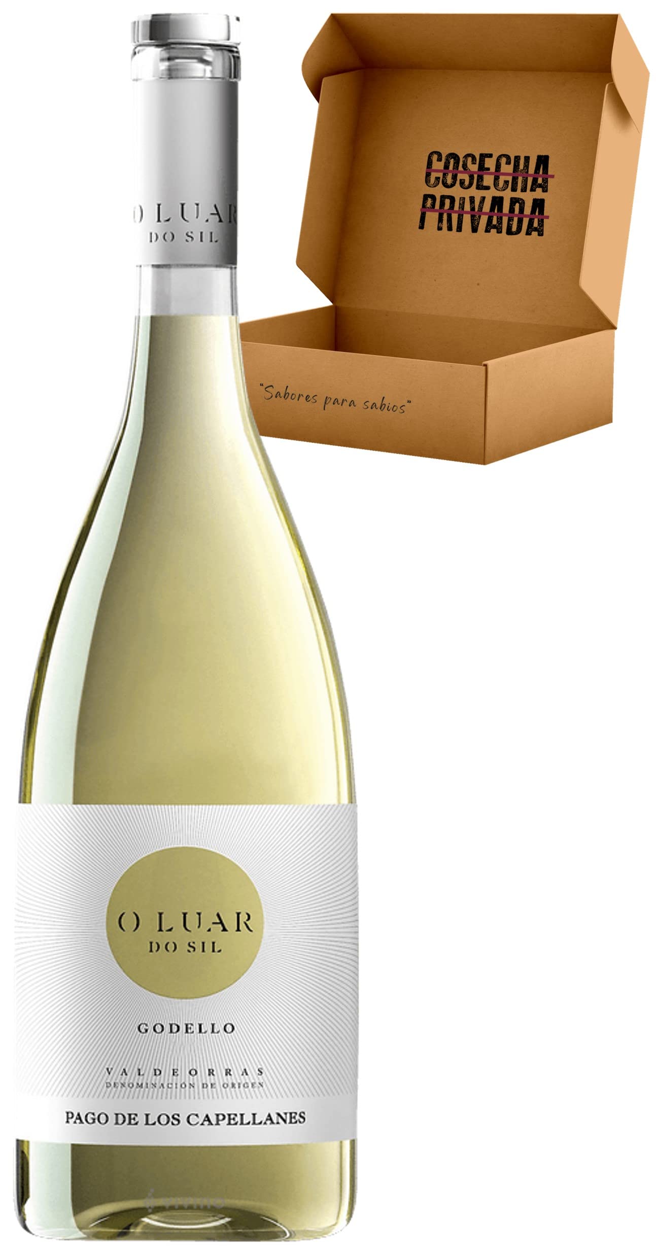 O Luar de Sil - Envío 24H - Godello - Estuche 6 Botellas - Vino Blanco - Vino Regalo - Seleccionado y Enviado por Cosecha Privada