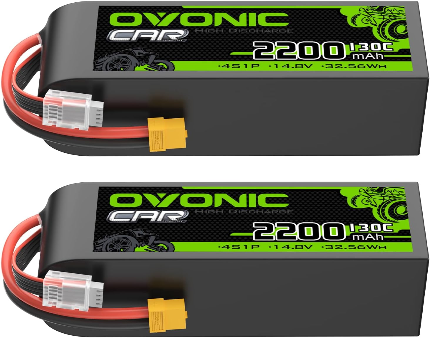 4S LiPo Battery 2200mAh 14.8V 130C RC Battery with XT60 Connector