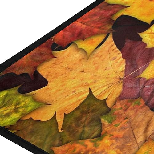 Miniatura 2 de Alfombras de cocina de hojas de arce otoñales, alfombra de baño de Acción de Gracias, tapete cómodo antideslizante para baño interior, 39 x 20