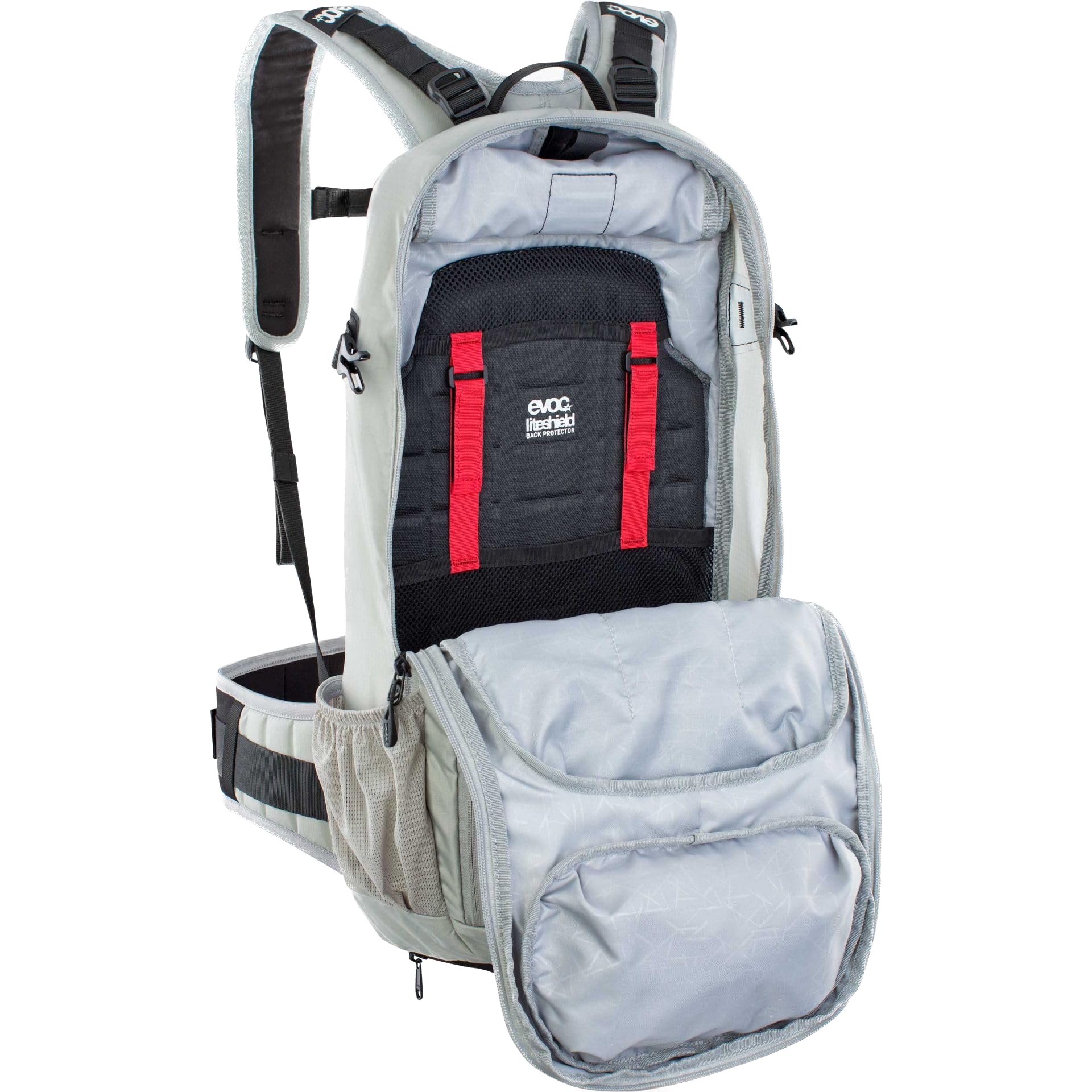 EVOC FR ENDURO 16 Protektor Rucksack Backpack für Bike-Touren & Trails (16L Stauraum, LITESHIELD Rückenprotektor TÜV/GS zertifiziert, Trinkblasenfach bis 3L)