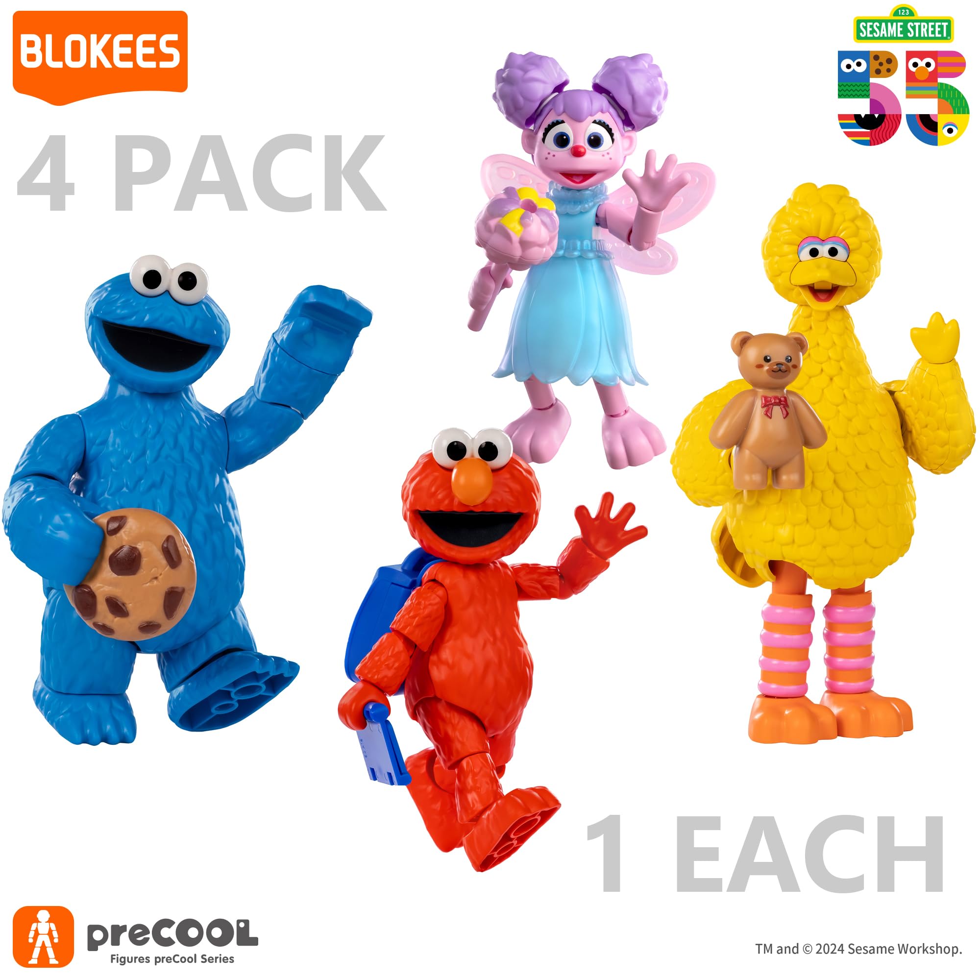 BLOKEES セサミストリート 4種セット フィギュア 未開封 外箱なし Amazon.co.jp: BLOKEES | PreCOOL-セサミストリート-シリーズ1 : おもちゃ