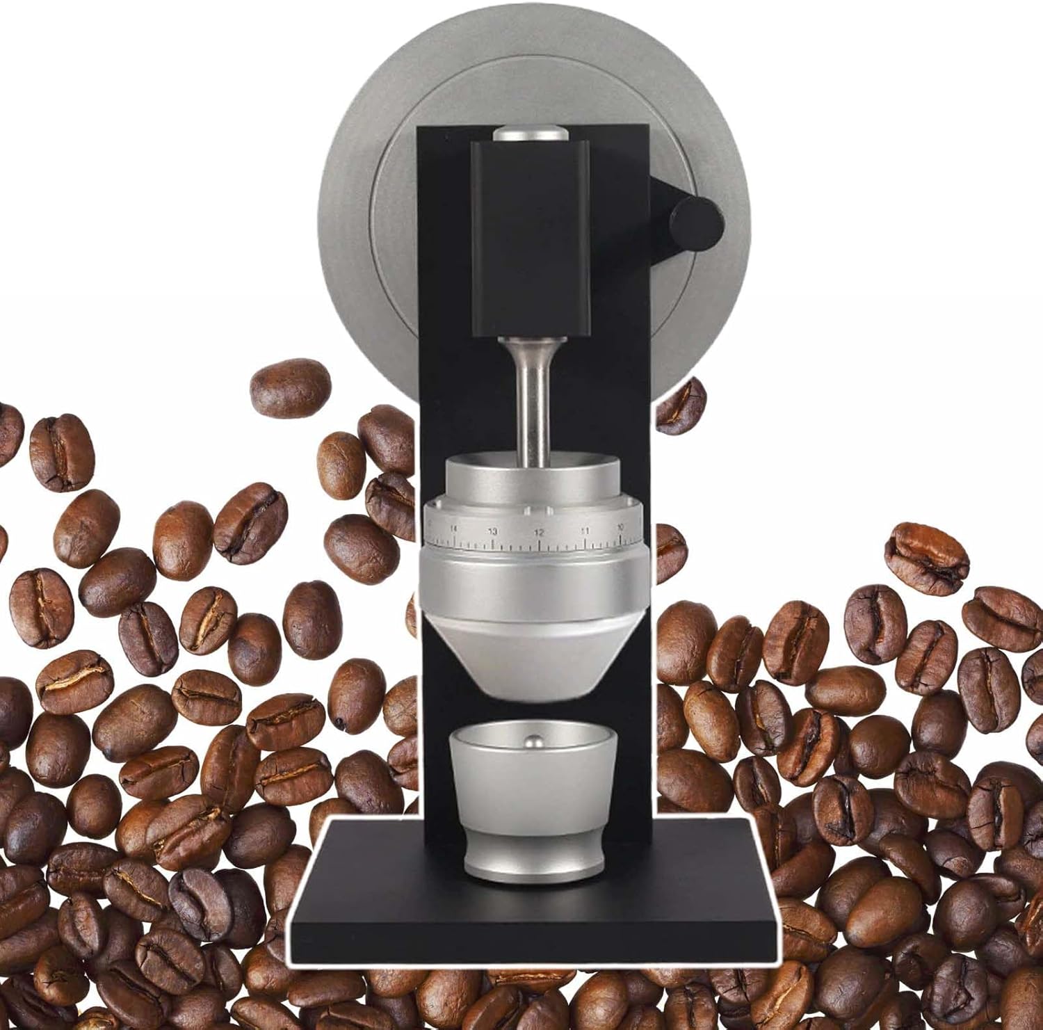 Household Coffee Bean Grinder, with Adjustable Grinding Wheel,Commercial Manual Coffee Grinder,with Stainless Steel Ergonomic Handle