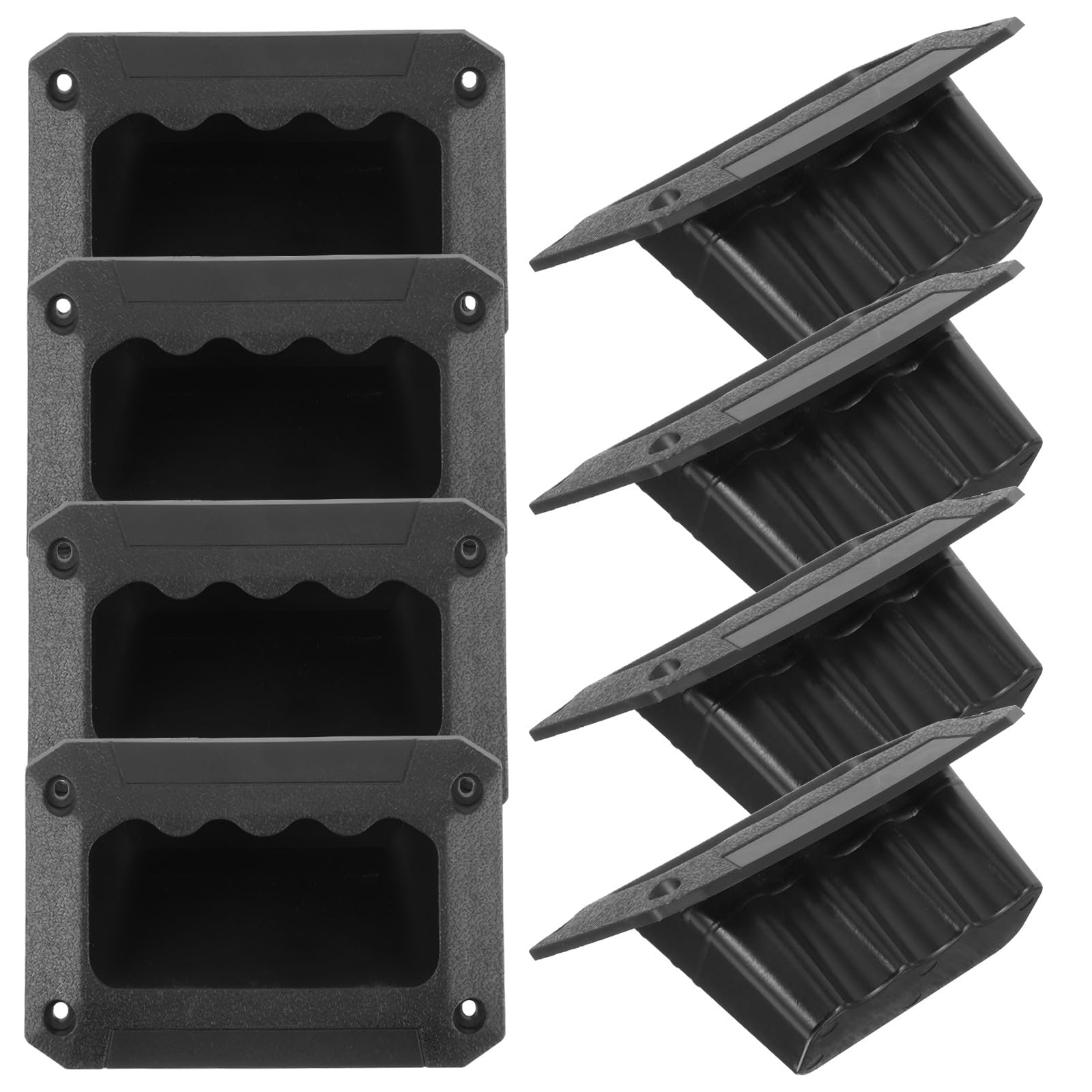 Lot de 8 Poignées Latérales en Plastique Noir pour Haut-Parleur 128X89 MM Poignées de Transport Robustes et Faciles à Saisir Remplacement pour Boîtier D’Enceinte Professionnel
