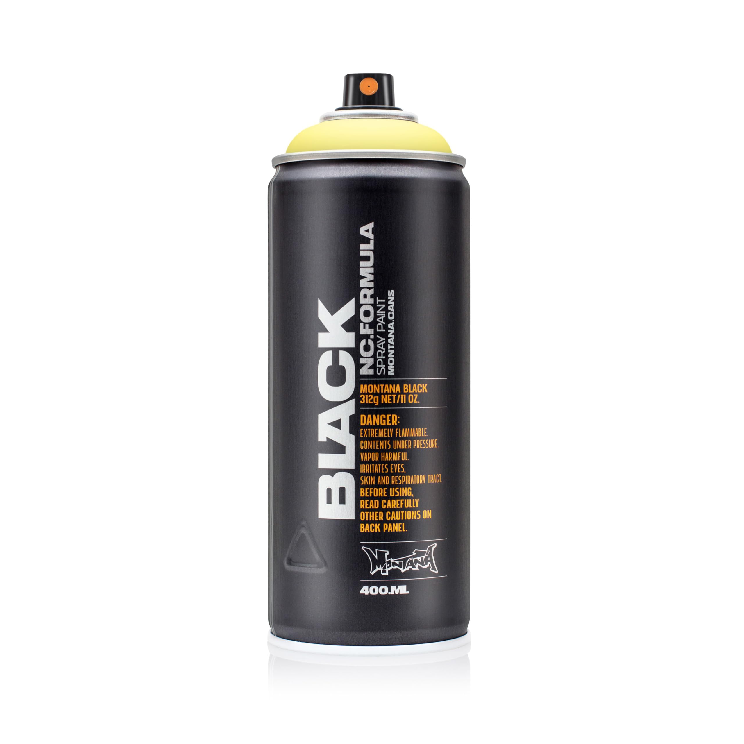 Montana Cans Montana BLACK 400ml Color, 50% True Yellow Spray Paint