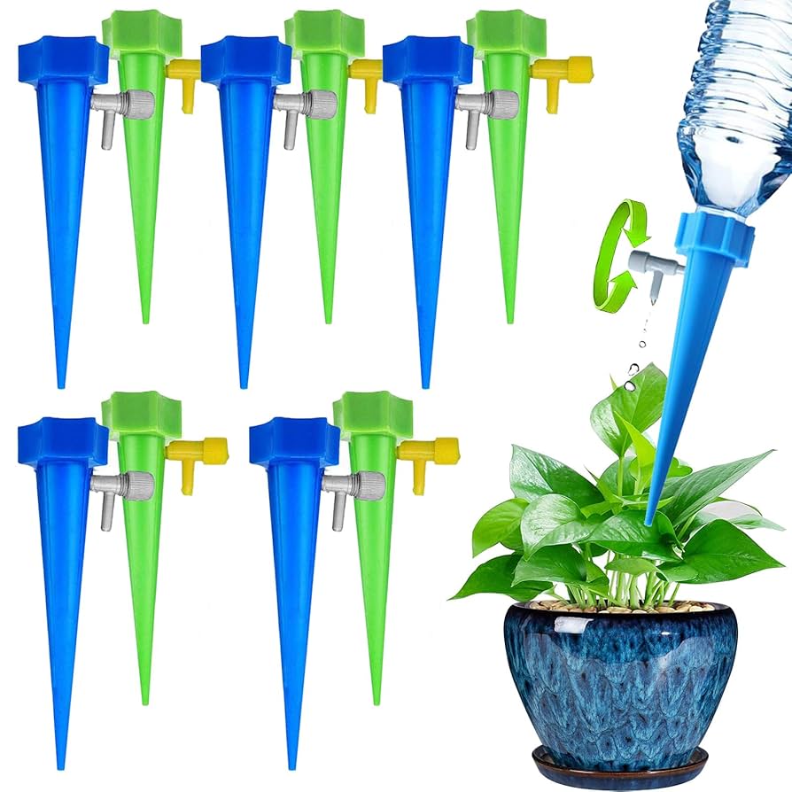 Amazon.co.jp: 自動給水キャップ 植物 10個セット 水やり当番