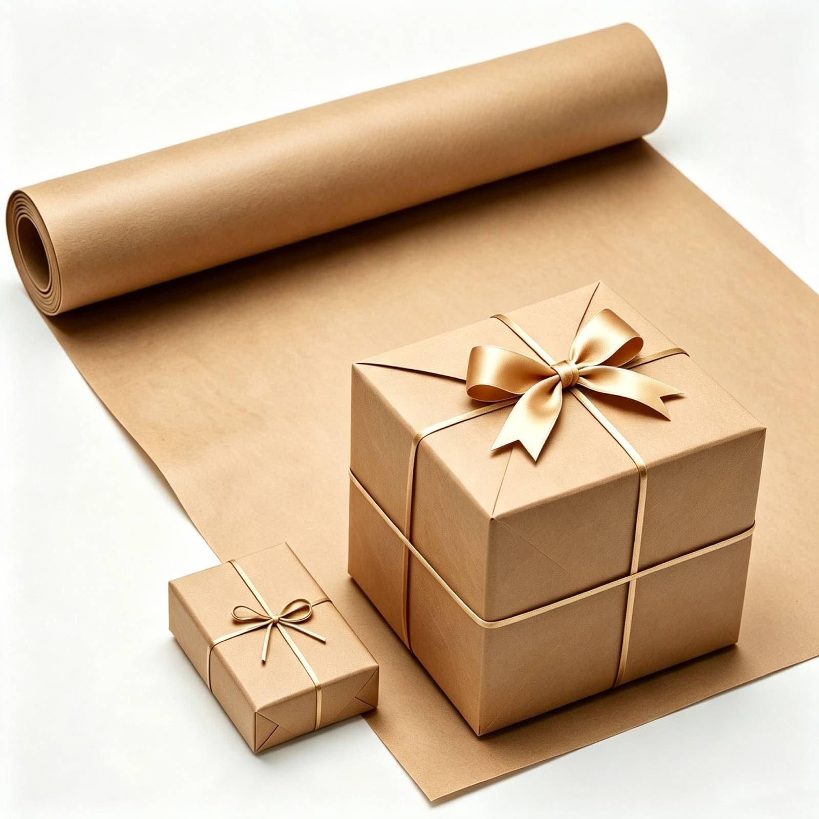 MtnLaur Brown Wrapping Paper Roll 380mmx10m, Kraft Wrapping Paper, Gift Wrap Paper, Brown Packaging Paper for Birthday, Mother's Day Flowers, Wedding, Anniversary, Bouquet Packaging, Arts & Craft