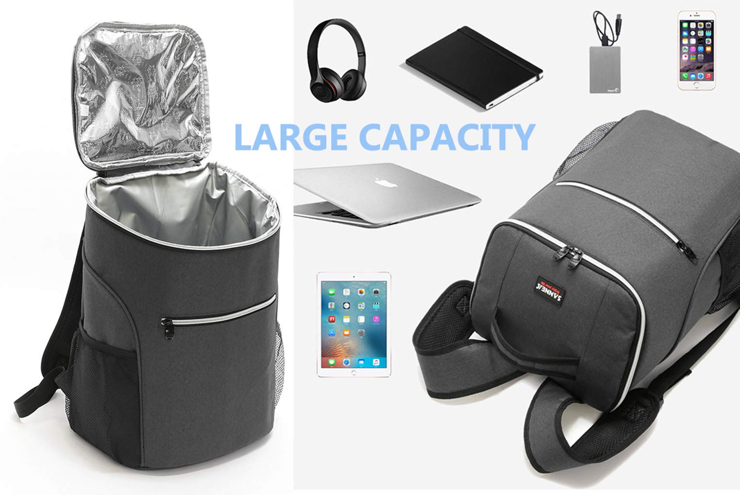 Sac à Dos Isotherme 44 Cm – Oxford étanche, Isolation 8 Mm, Pour Pique-nique, Randonnée, Pêche - 5