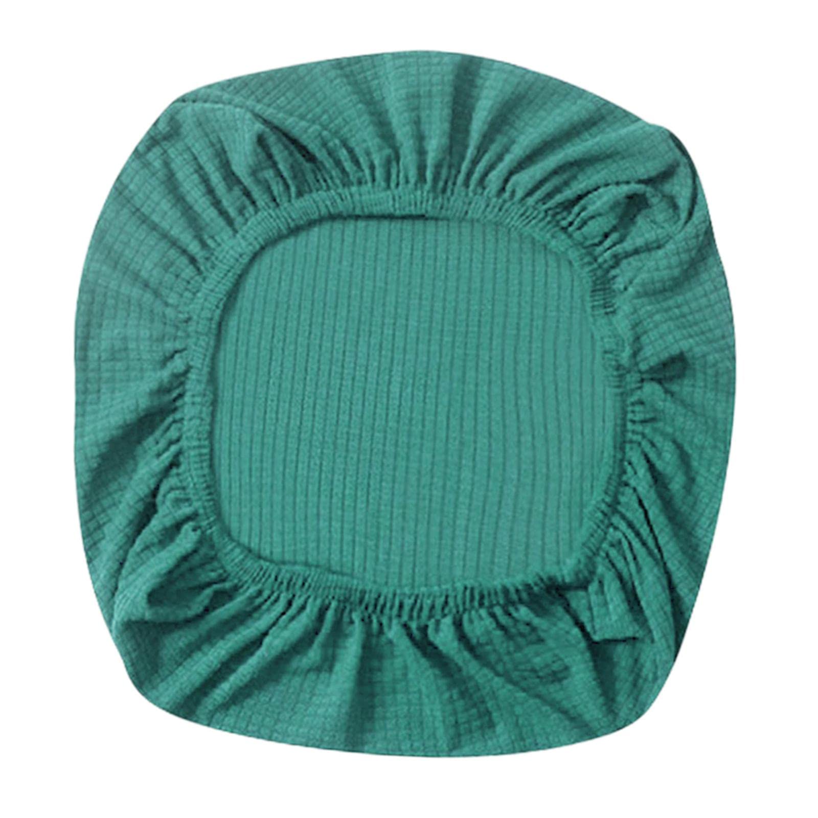 F Fityle Fundas Elásticas para Asientos de Sillas de Oficina Funda Elástica para Sillas, Verde Oscuro, Individual