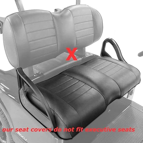 Miniatura 7 de Huskey - Fundas de asiento para carrito de golf delantera y trasera para EZGO y Club Carvarios colores, material de vinilo de grado marino