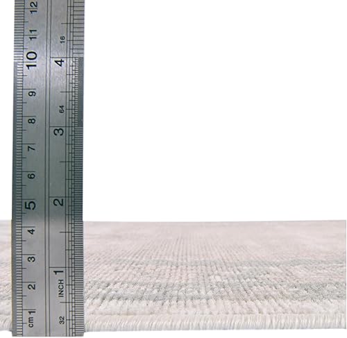 Miniatura 4 de Rugs.com Whitney Collection - Alfombra baja de visón de 5 x 8 pies, perfecta para dormitorios, comedores, salas de estar