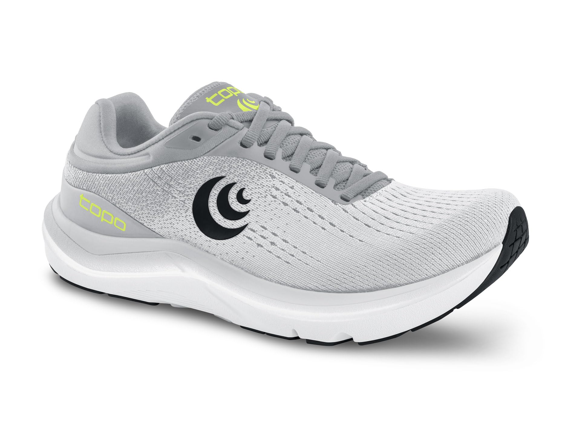 Topo Athletic Men's Magnifly 5 Running Shoes - Comfortable Lightweight Cushioned Durable 0MM Drop Laced Road Running Shoes, Athletic Shoes for Road Running, Grey/Black, Size 11