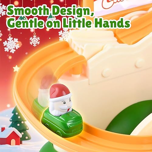 Miniatura 4 de Regalo de Navidad para niños de 3 años  Pista de carreras magnética para niños pequeños, juguetes educativos para nietos, juguetes Montessori para