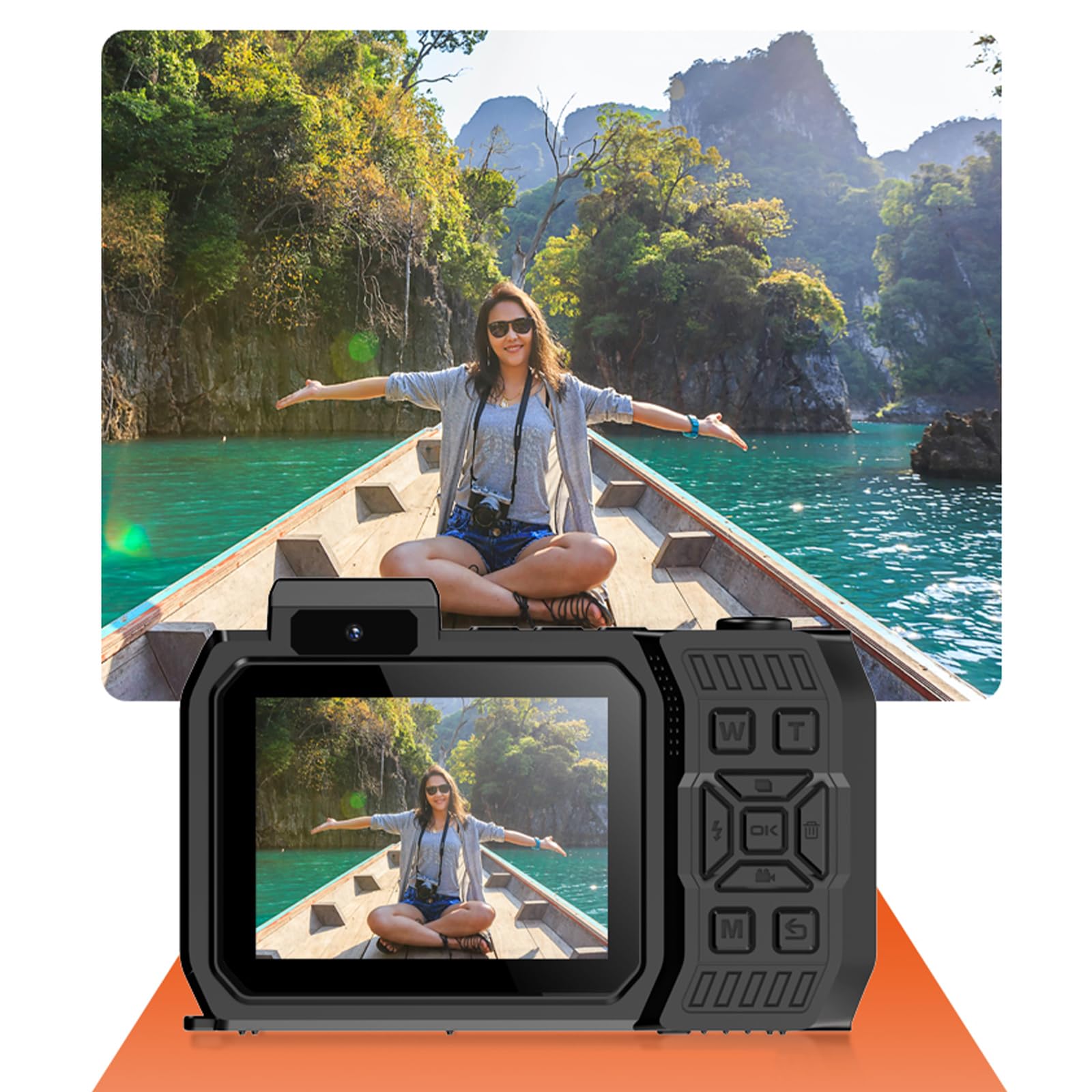 Appareil photo numérique étanche 6500 W avec zoom optique 10x, parfait pour la photographie de plage et de sport