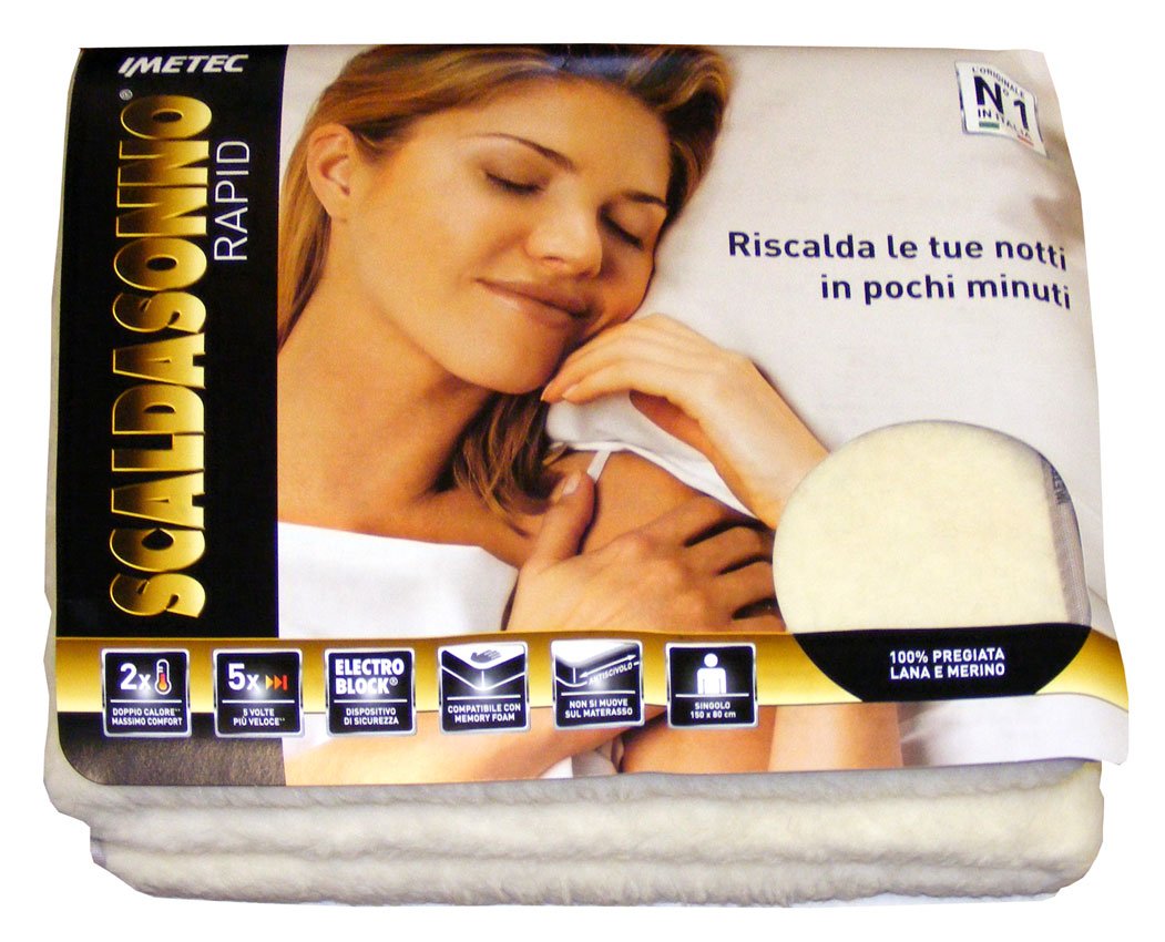 IMETEC SCALDASONNO RAPID 100% LANA E MERINO UNA PIAZZA E MEZZA 16276