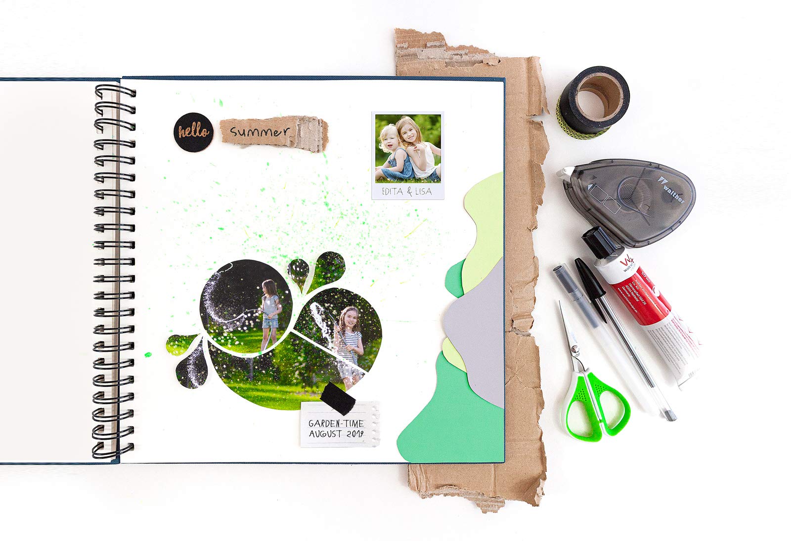 walther design SA-131 Spiral Album, Photo Album, Hase Malin, 25x25 cm, 25 x 25 cm - Image 4