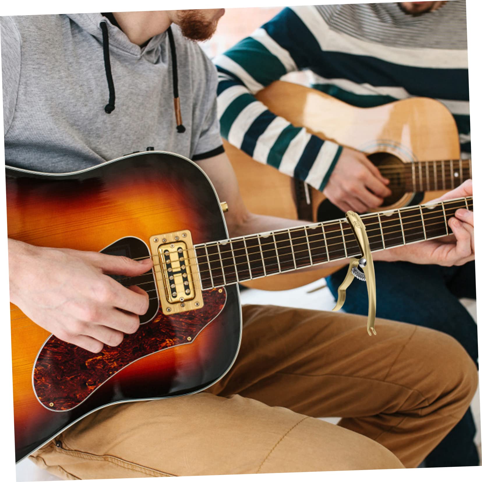 TOYANDONA 3piezas Capo De Guitarra De Accesorio Musical Para Guitarras Acústicas y Eléctricas Protección Para Evitar Rayones