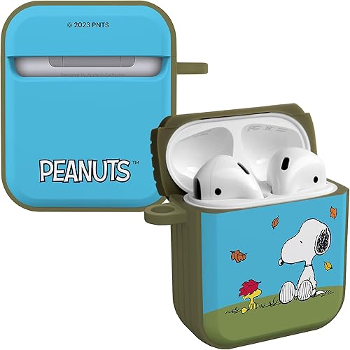 AFFINITY BANDS Peanuts Thanksgiving HDX - Funda compatible con Apple AirPods Gen 1 y 2 (Fallin Leaves)