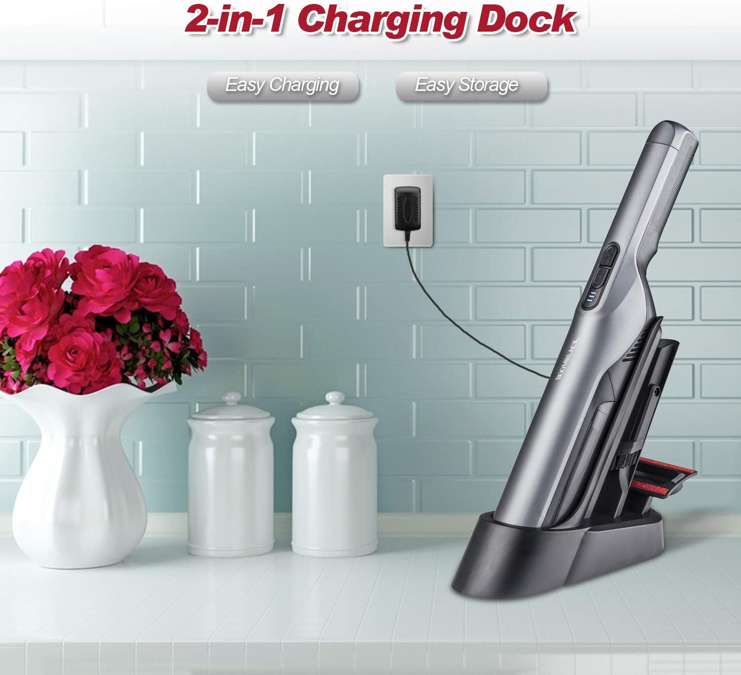 Amazing π₯ BOOMBLACK Handheld Vacuum Cordless 13Kpa, Hand Vacuum Cleaner Rechargeable with Charging Dock,Single Touch Empty, 1.4LB Lightweight for Deep Cleaning Hard Floor Carpet Car Pet ❤ Crazy Deals BOOMBLACK Handheld Vacuum Cordless 13Kpa, Hand Vacuum Cleaner Rechargeable with Charging Dock,Single Touch Empty, 1.4LB Lightweight for Deep Cleaning Hard Floor Carpet Car Pet