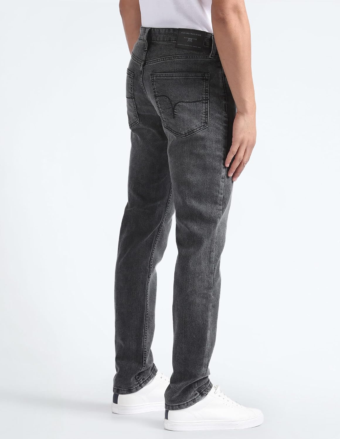 71vXuinAihL._SL1500_ Flying Machine Men's Slim Straight Fit Jeans| Solid | Mid Rise | Stretchable | Jeans for Man