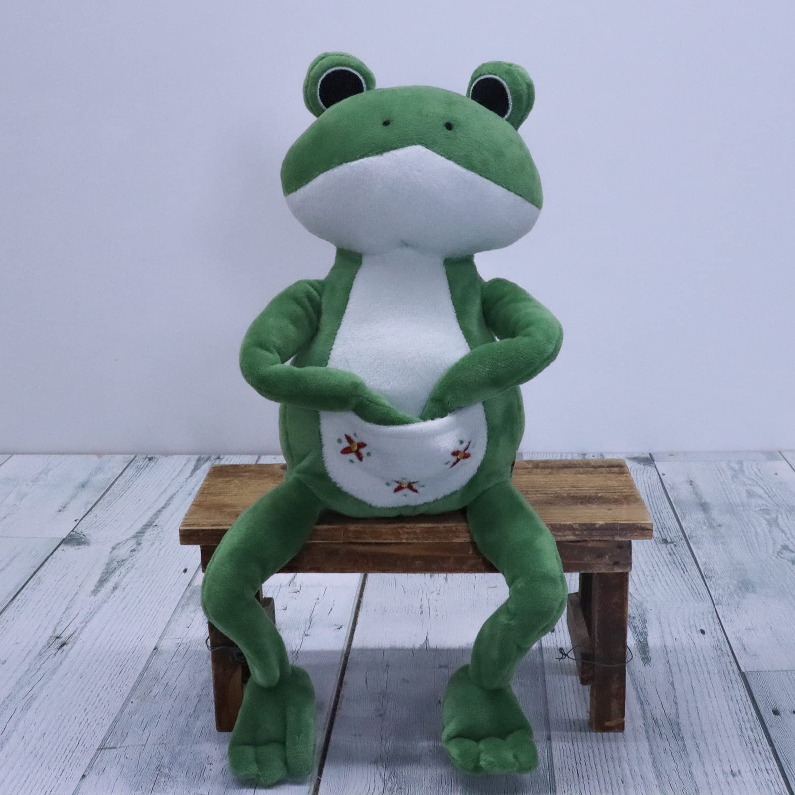 Amazon.co.jp: シナダ ぬいぐるみ ポケットケット かえる（M) グリーン