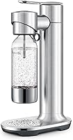 Breville InFizz Aqua Sparkling Water Maker BCA600BSS - Brushed Stainless Steel Soda Carbonator with 1L Bottle
