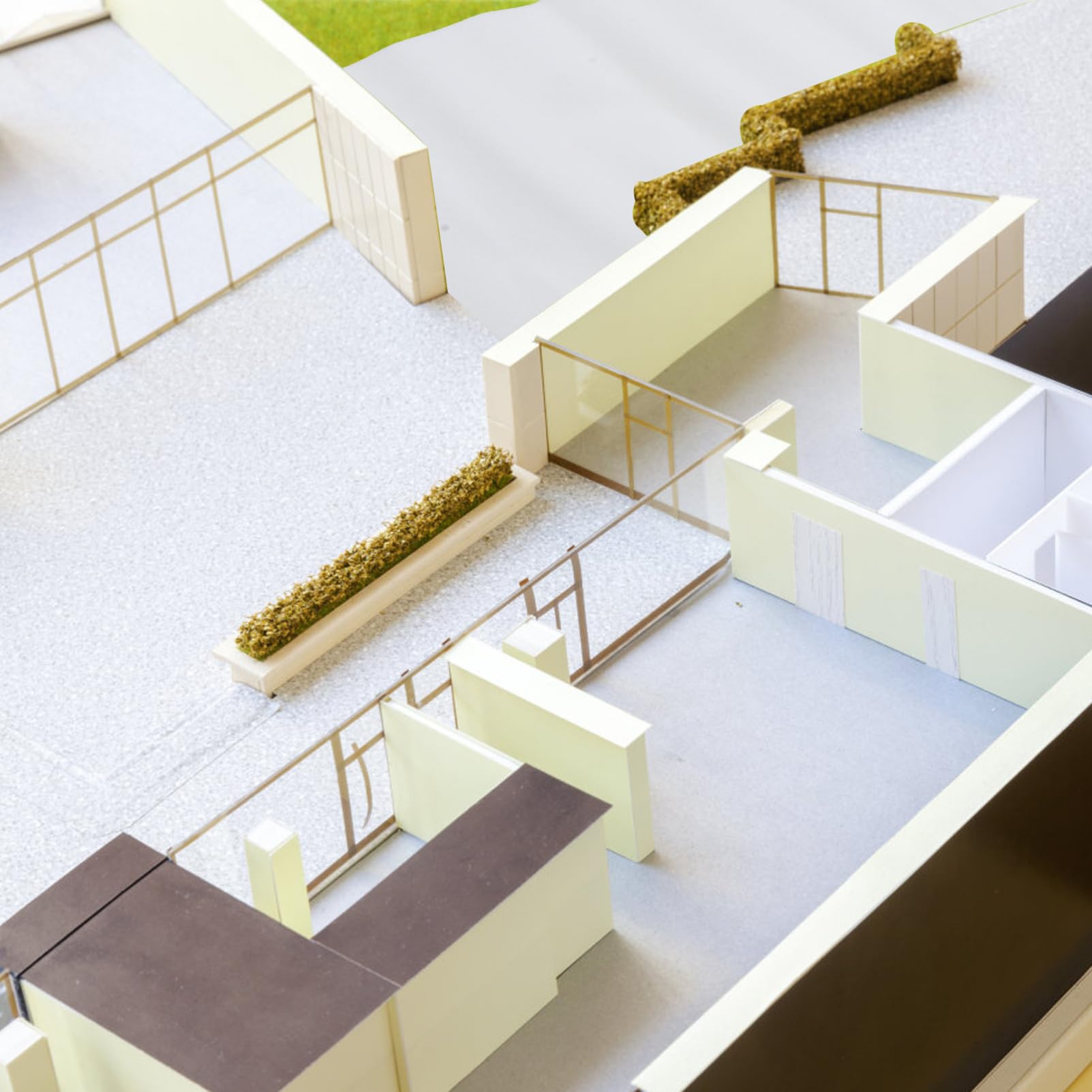 TOBBOMEY Plastic Snowfield Model Miniature Floor Artificial Snowfield DIY Craft Landscape Table Landscape Decor