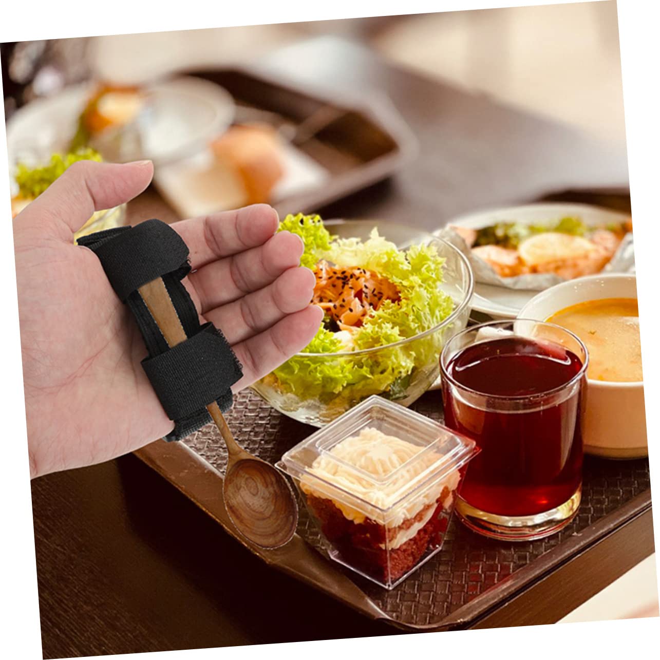 6pezzi Cinturino Per Utensili Per Alimentare Anziani e Disabili Per e Spazzolino
